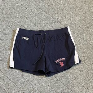 Boston Red Socks Shorts Womens XL Blue Red Major League Fitness Baseball